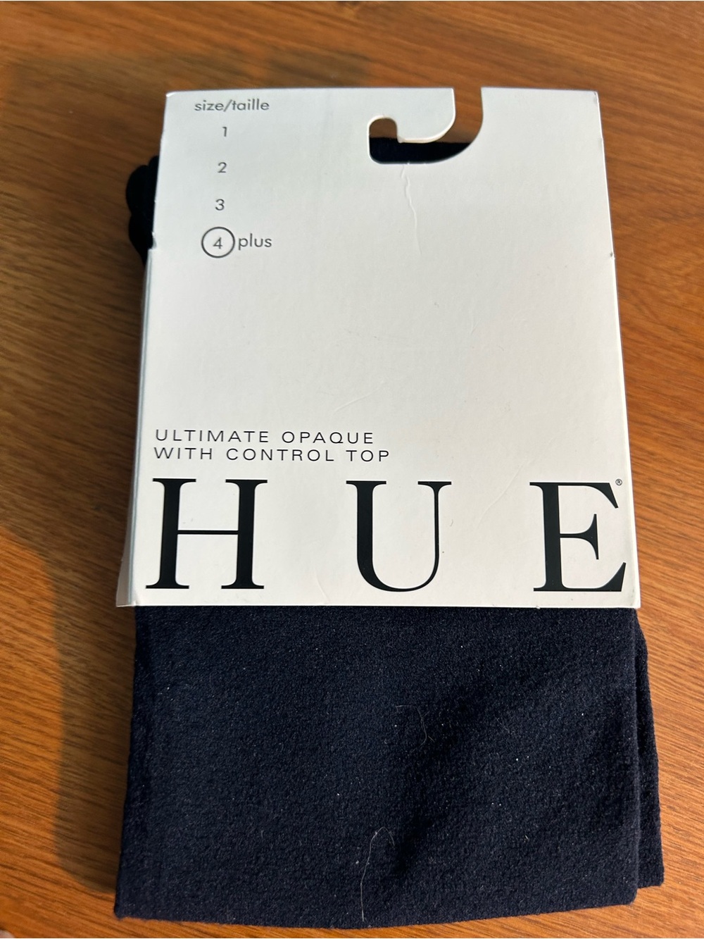 HUE Women’s Ultimate Opaque Tights with Control Top - Black